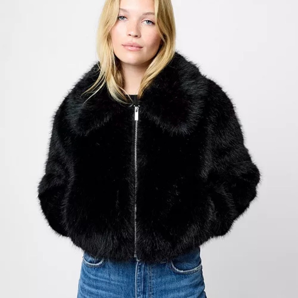 French Connection Black Teddy Jacket